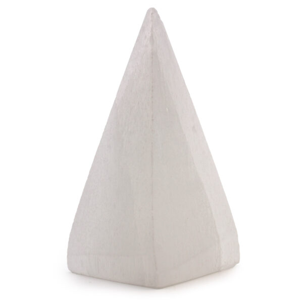 Pyramide de Sélénite - 10 cm- Vendu par 1 – Image 2