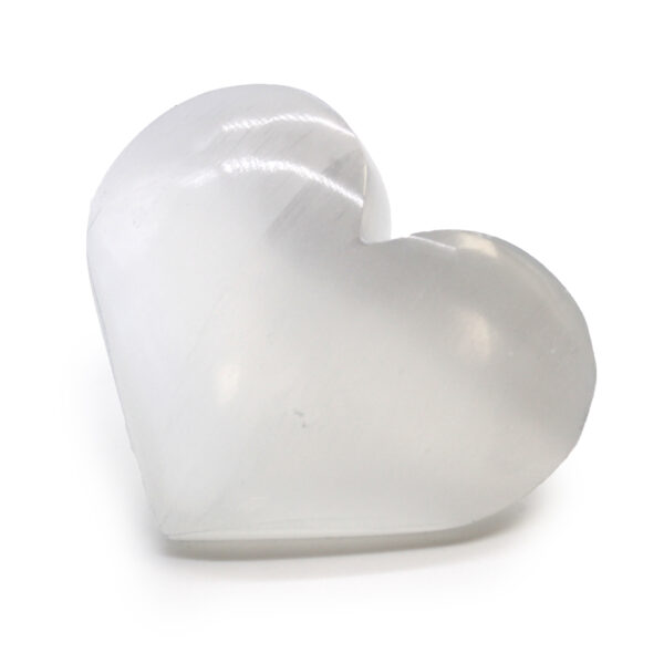 Coeur de Sélénite - 5-6 cm- Vendu par 1 – Image 4