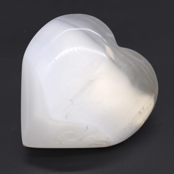 Coeur Sélénite - 10 cm- Vendu par 1 – Image 3