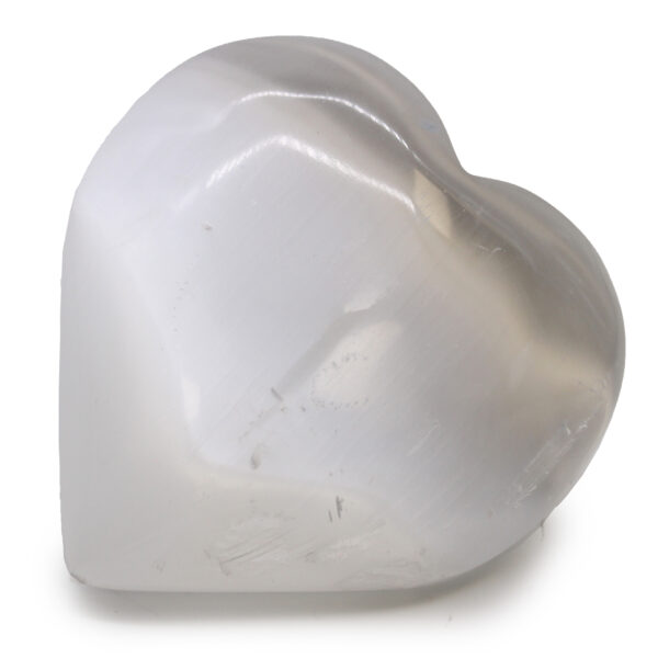 Coeur Sélénite - 10 cm- Vendu par 1 – Image 2