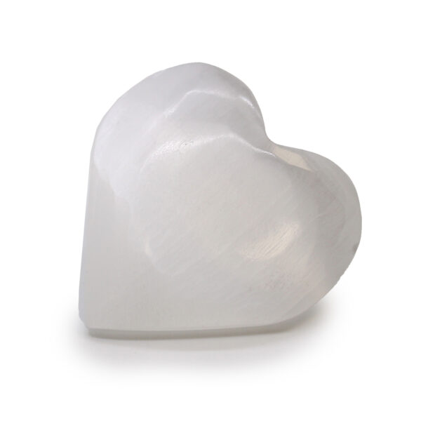 Coeur de Sélénite - 7-8 cm- Vendu par 1 – Image 2