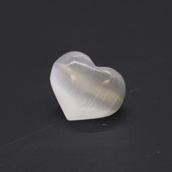 Coeur de Sélénite - 3-4 cm- Vendu par 1 – Image 3