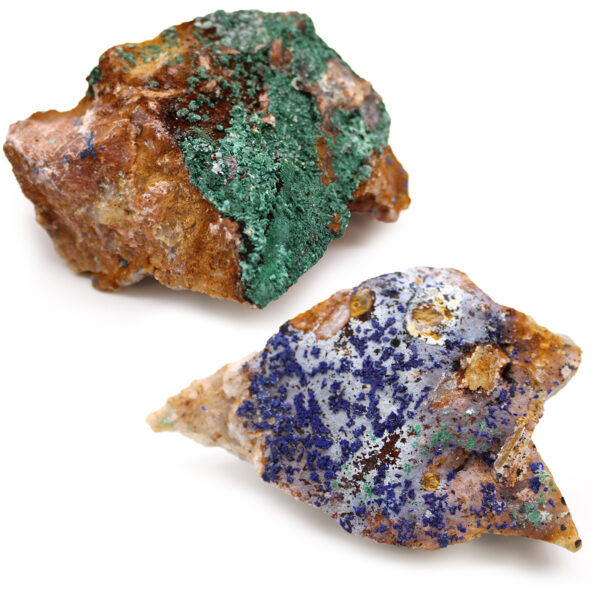 Spécimens minéraux - Azurite Malachite (environ 20 pièces)- Vendu par 1