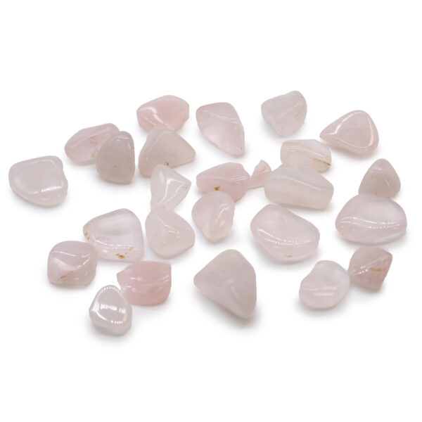 Sachet de 24 petites pierres roulées africaines - Quartz rose- Vendu par 1