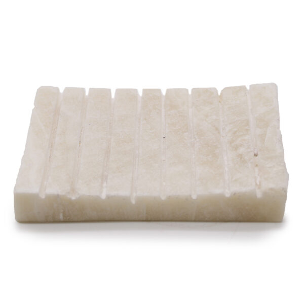 Porte-savon strié Onxy blanc- Vendu par 1