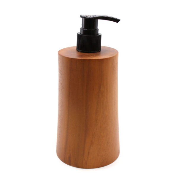 Distributeur de savon en bois de teck naturel - Taper- Vendu par 1 – Image 3