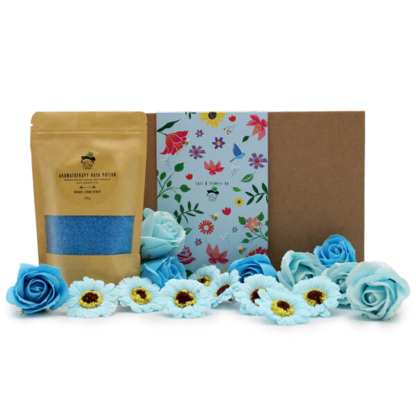 Ensemble sel et fleurs de lièvre sauvage - Total Unwind- Vendu par 1