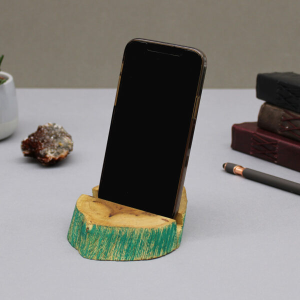 Support de téléphone en bois Gamal Lrg - Greenwash- Vendu par 1 – Image 3