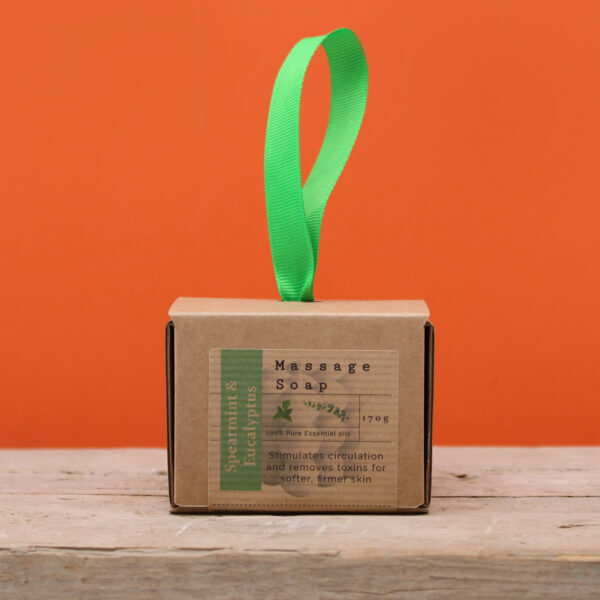 Savons de massage uniques en boîte - Menthe verte et eucalyptus- Vendu par 1 – Image 2