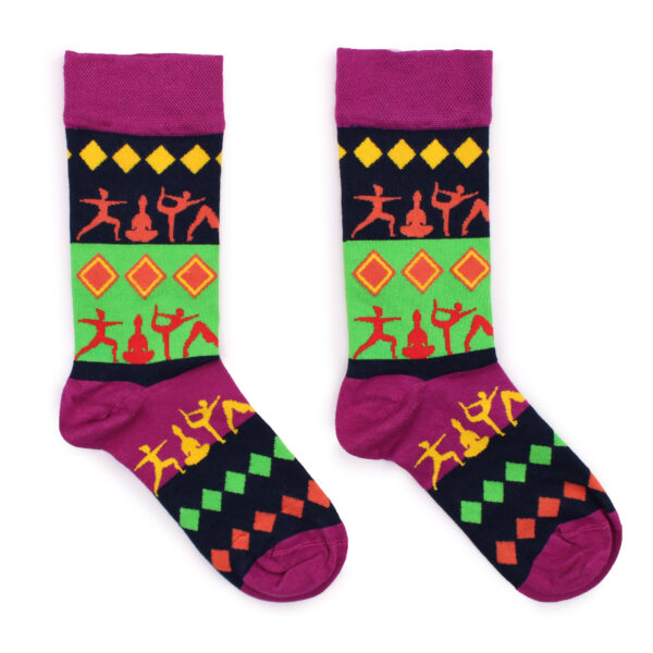 Chaussettes en bambou Hop Hare (41-46) - Poses de yoga- Vendu par 1