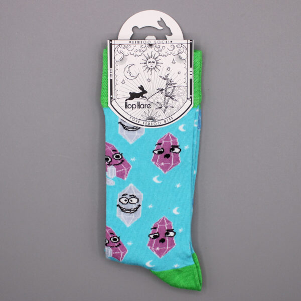 Chaussettes en bambou Hop Hare (41-46) - Pierres précieuses porte-bonheur- Vendu par 1 – Image 2