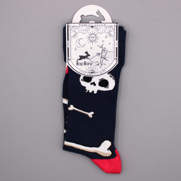 Chaussettes en bambou Hop Hare (41-46) - Crânes et os- Vendu par 1 – Image 2