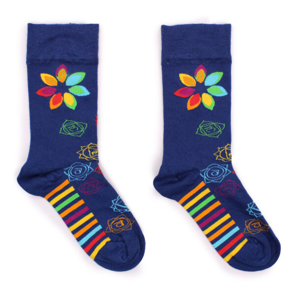 Chaussettes en bambou Hop Hare (36-40) - Chakra arc-en-ciel- Vendu par 1 – Image 2