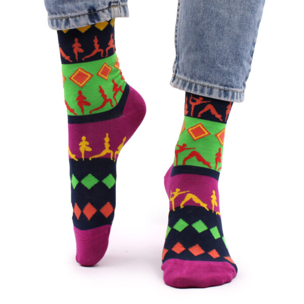 Chaussettes en bambou Hop Hare (36-40) - Poses de yoga- Vendu par 1
