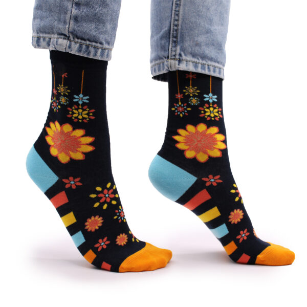 Chaussettes en Bambou Hop Lièvre (36-40) - Fleurs de Mandala- Vendu par 1