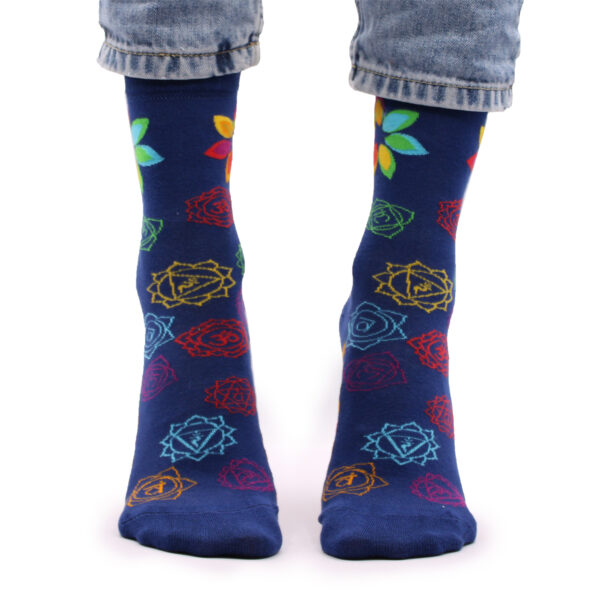 Chaussettes en bambou Hop Hare (36-40) - Chakra arc-en-ciel- Vendu par 1 – Image 4