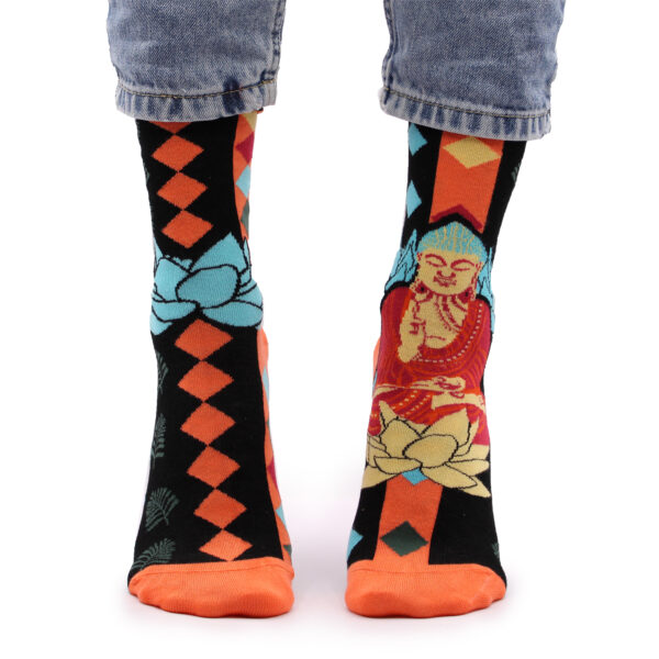 Chaussettes en Bambou Hop Lièvre (36-40) - Bouddha Bleu & Lotus- Vendu par 1 – Image 4