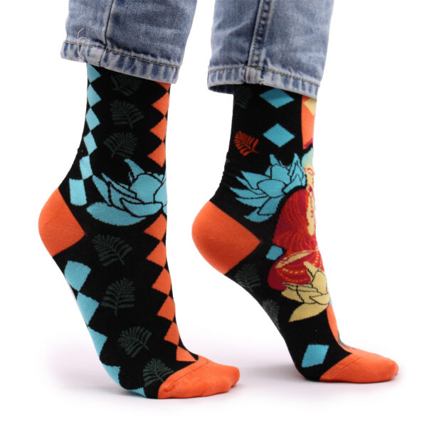Chaussettes en Bambou Hop Lièvre (36-40) - Bouddha Bleu & Lotus- Vendu par 1