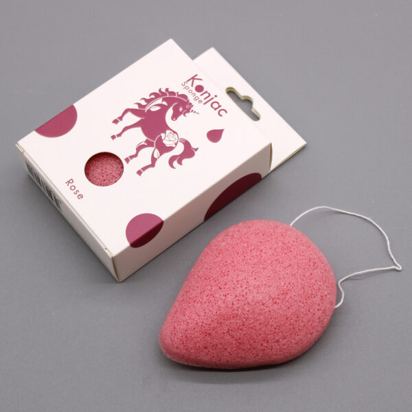 Éponge Konjac Larme - Rose - Anti-âge- Vendu par 1 – Image 2