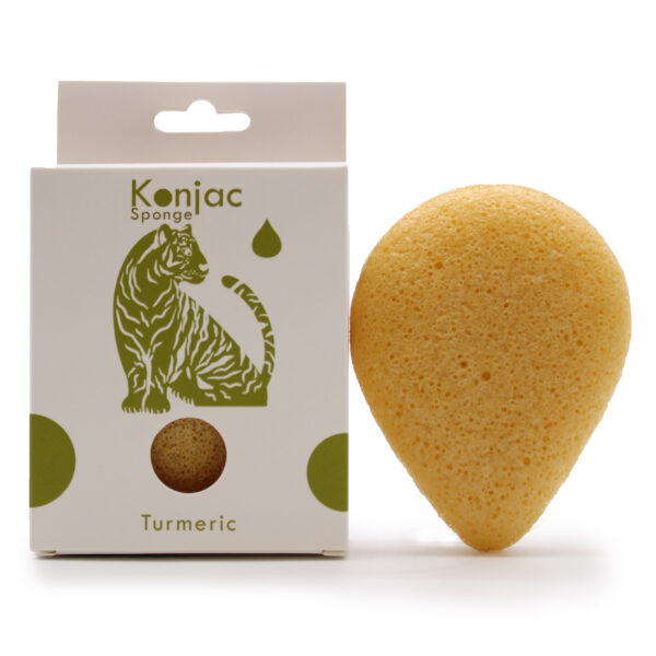 Éponge Konjac Larme - Curcuma - Antirides- Vendu par 1