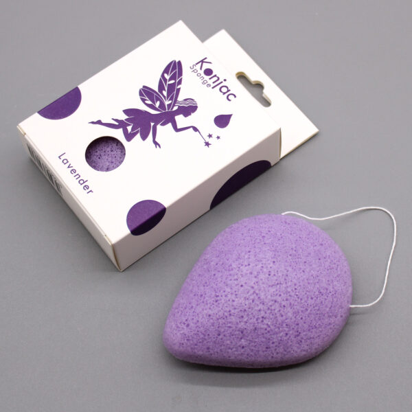 Éponge Konjac Larme - Lavande - Calmante- Vendu par 1 – Image 2