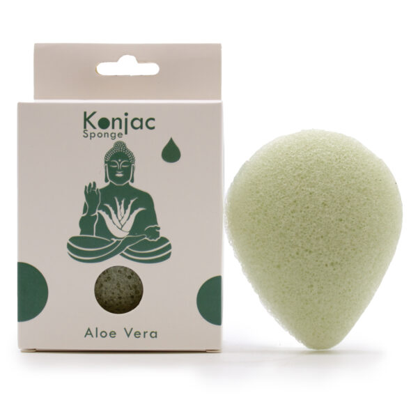 Éponge Konjac en forme de larme - Aloe Vera - Guérison- Vendu par 1