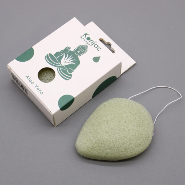 Éponge Konjac en forme de larme - Aloe Vera - Guérison- Vendu par 1 – Image 2