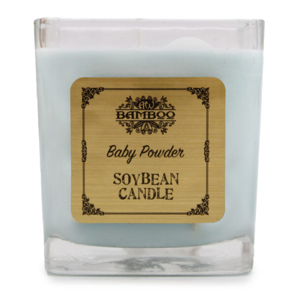 Bougie en pot de soja - Poudre pour bébé- Vendu par 1 – Image 3