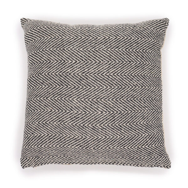 Housse de Coussin Classique - Chevrons Fin Gris - 40x40cm- Vendu par 1