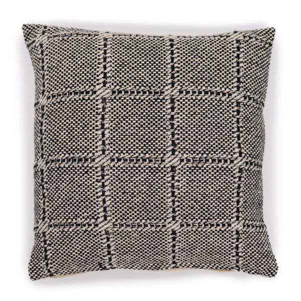 Housse de Coussin Classique - Carrés Gris - 40x40cm- Vendu par 1