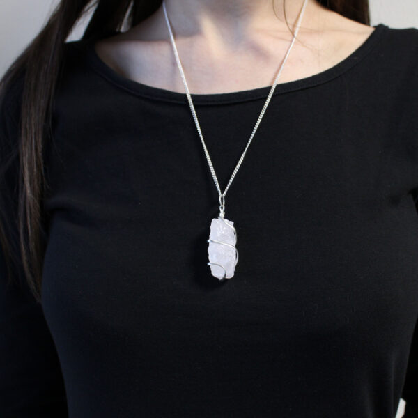 Collier enveloppé en cascade - Opalite brute- Vendu par 1 – Image 2