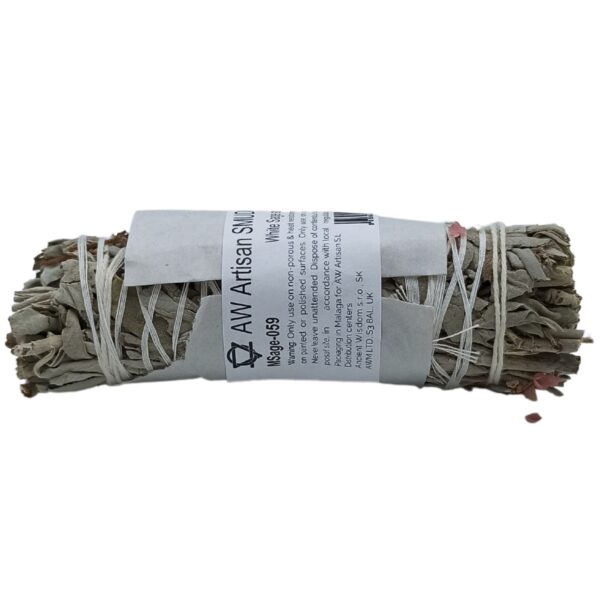 Smudge Stick - Sauge blanche et graines de Pirul- Vendu par 1 – Image 2