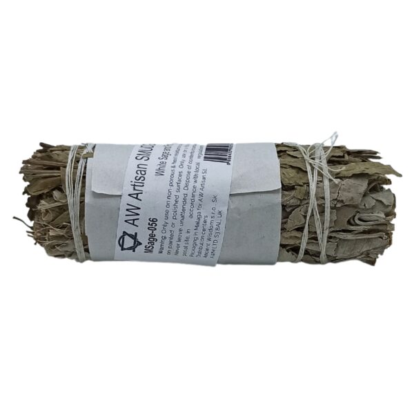 Smudge Stick - Sauge Blanche et Feuillage Pirul- Vendu par 1 – Image 2