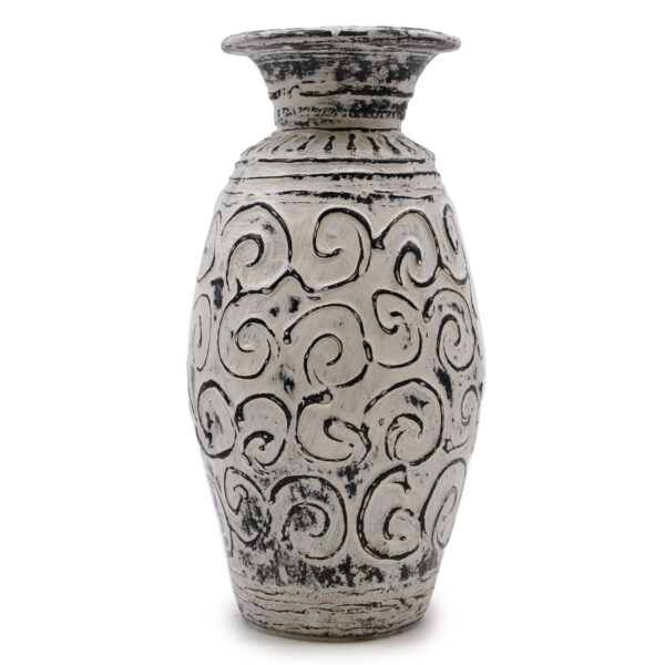 Vase en Forme de Tourbillons - Crème- Vendu par 1