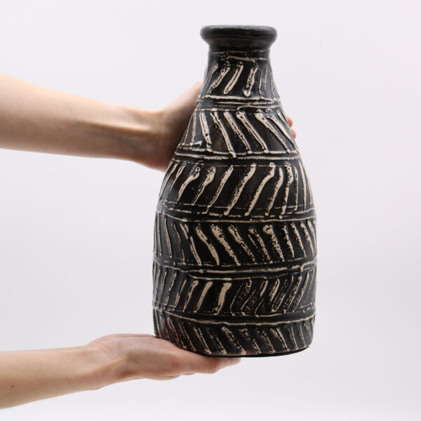 Vase Cône Grec - Chocolat- Vendu par 1 – Image 4