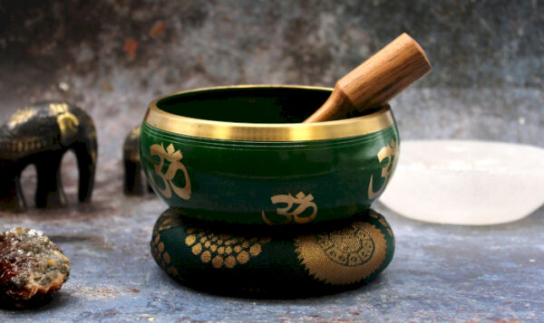 Ensemble de bols chantants Lrg Arbre de Vie - Vert 14 cm- Vendu par 1 – Image 3