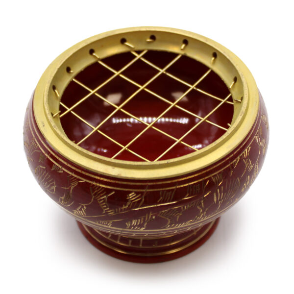 Grand pot d'encens au charbon de bois Chakra - Racine- Vendu par 1 – Image 3