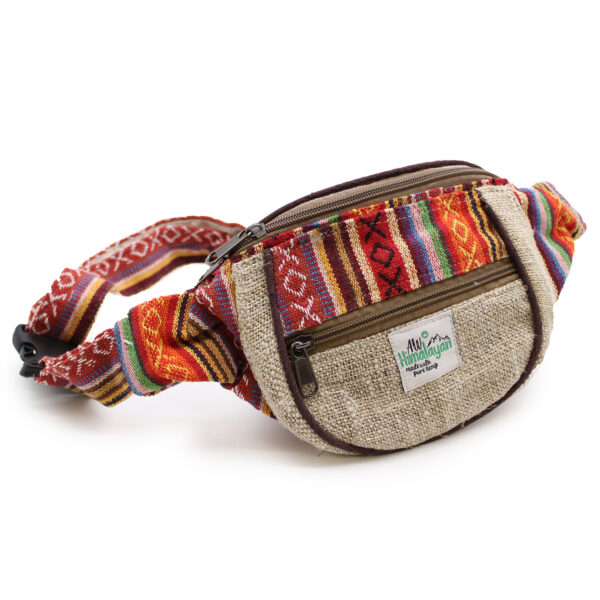 Sac banane - Chanvre et coton Design aléatoire- Vendu par 1 – Image 3