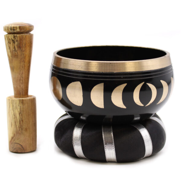 Ensemble de bols chantants Phase de Lune - Noir 10,7 cm- Vendu par 1