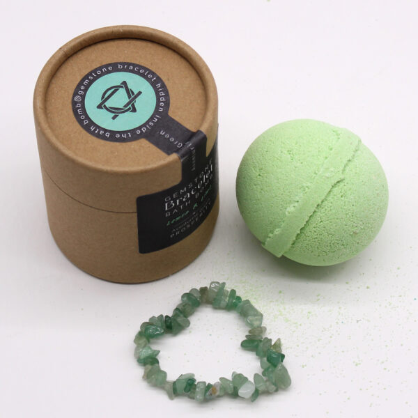 Bombe de bain de bracelet de gemme d'aventurine verte- Vendu par 1 – Image 4