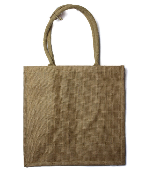 Grand sac de courses en jute avec porte-bouteilles- Vendu par 1
