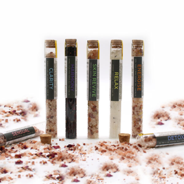 Sels de bain en flacons - Coffret cadeau de 7- Vendu par 1 – Image 4