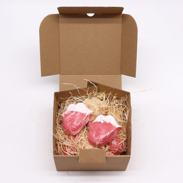 Bombe de Bain Lèvres 60g - Framboise & Grenade- Vendu par 1 – Image 2