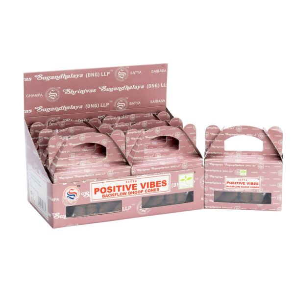 Boîte de - Cônes Dhoop à reflux Satya Positive Vibes- Vendu par 1