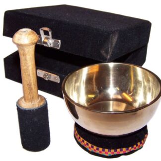 Coffret Cadeau Bol Chantant en Laiton - 9 cm- Vendu par 1