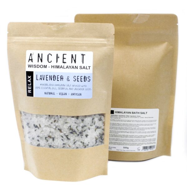 Mélange de sels de bain de l'Himalaya 500g - Relax- Vendu par 1