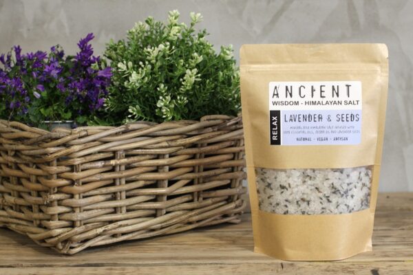 Mélange de sels de bain de l'Himalaya 500g - Relax- Vendu par 1 – Image 2