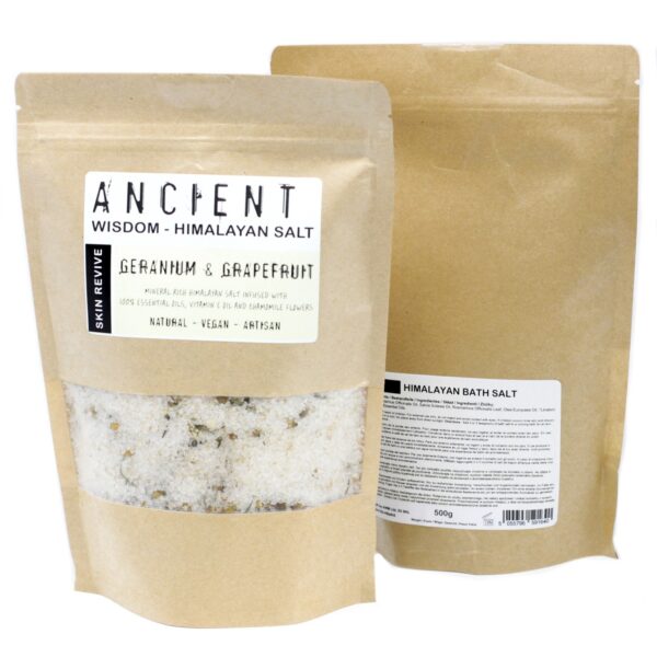 Mélange de sels de bain de l'Himalaya 500 g - Skin Revive- Vendu par 1