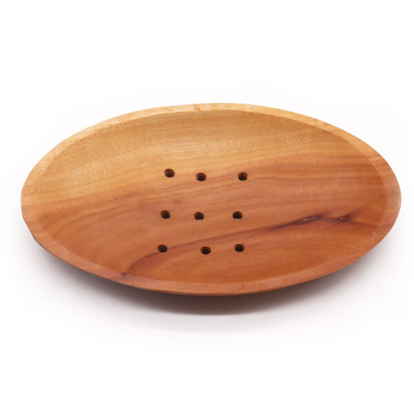 Porte-Savon Classique en Acajou - Ovale- Vendu par 1 – Image 3