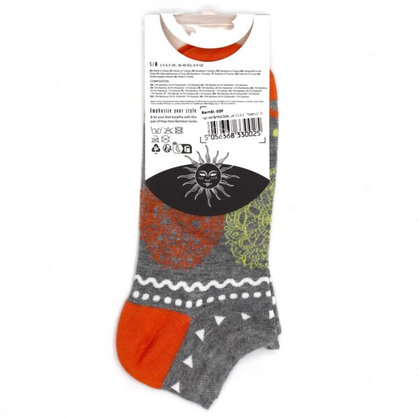 Chaussettes basses en bambou Hop Hare S/M (36-40) - Fleurs de Vie- Vendu par 1 – Image 4